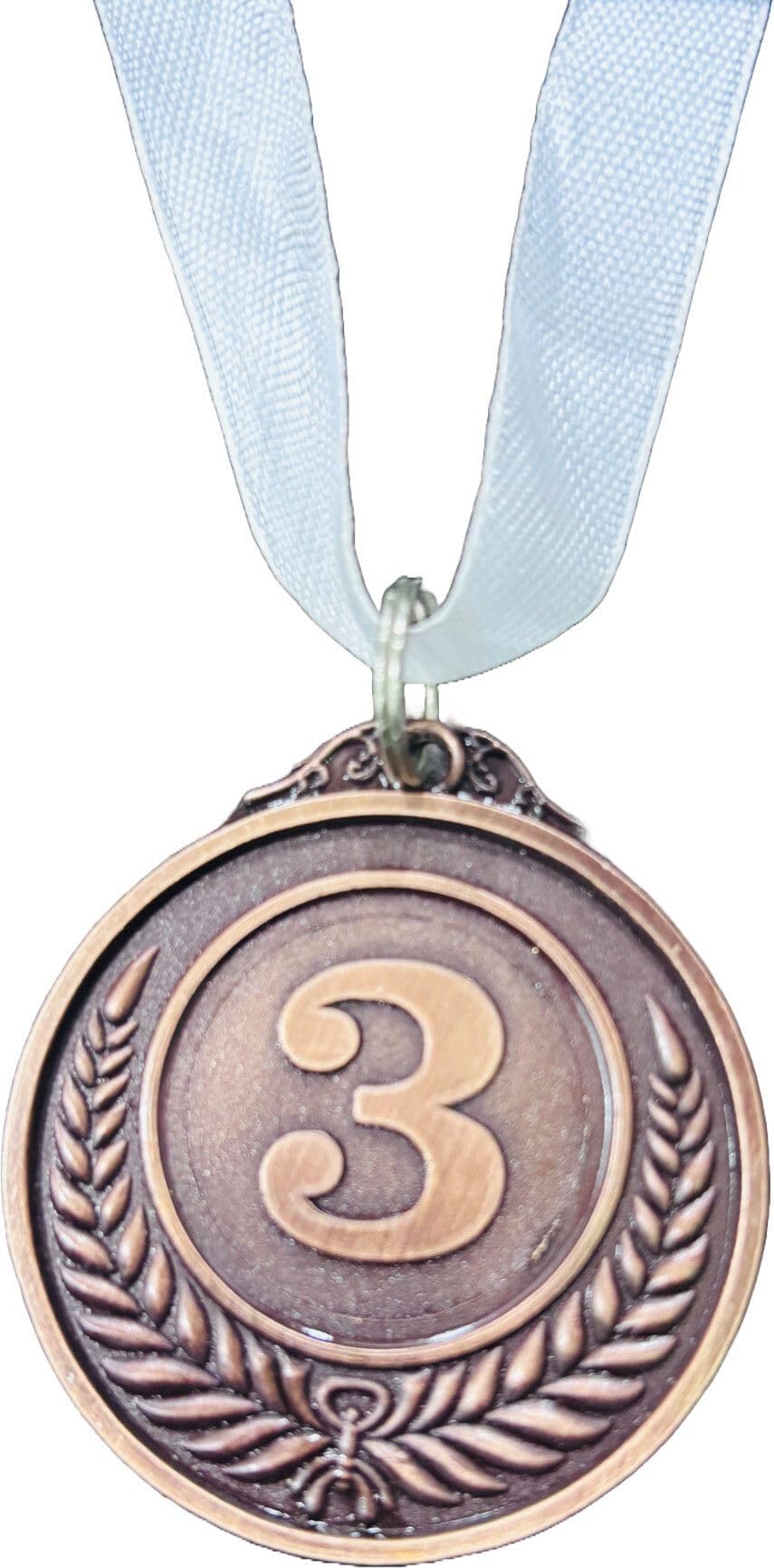 1 Pc Imported Bronze Medal with White Strip Medals for School Competition Sport Medal (2 inch)-picture-20