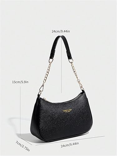 Miniatura 6 de Verdusa Bolso de cuero de la PU del arco de las mujeres elegante cadena del metal de los bolsos del hombro