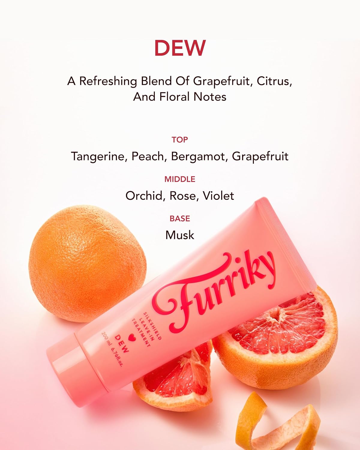 SilkShield Leave-In Treatment DEW, No-Rinse Hair Conditioner for All Hair Types, Hydrating with 8-Layer Hyaluronic Acid, Plant-Based Moisture Barrier, Citrus Floral Scent, 6.76 fl oz