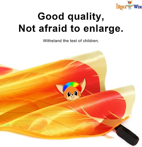 Miniatura 5 de IROLEHOME Disfraz de pájaro, alas de loro, para niños con diademas de pájaro, capa de disfraz de águila para niños y niñas, regalos de fiesta de