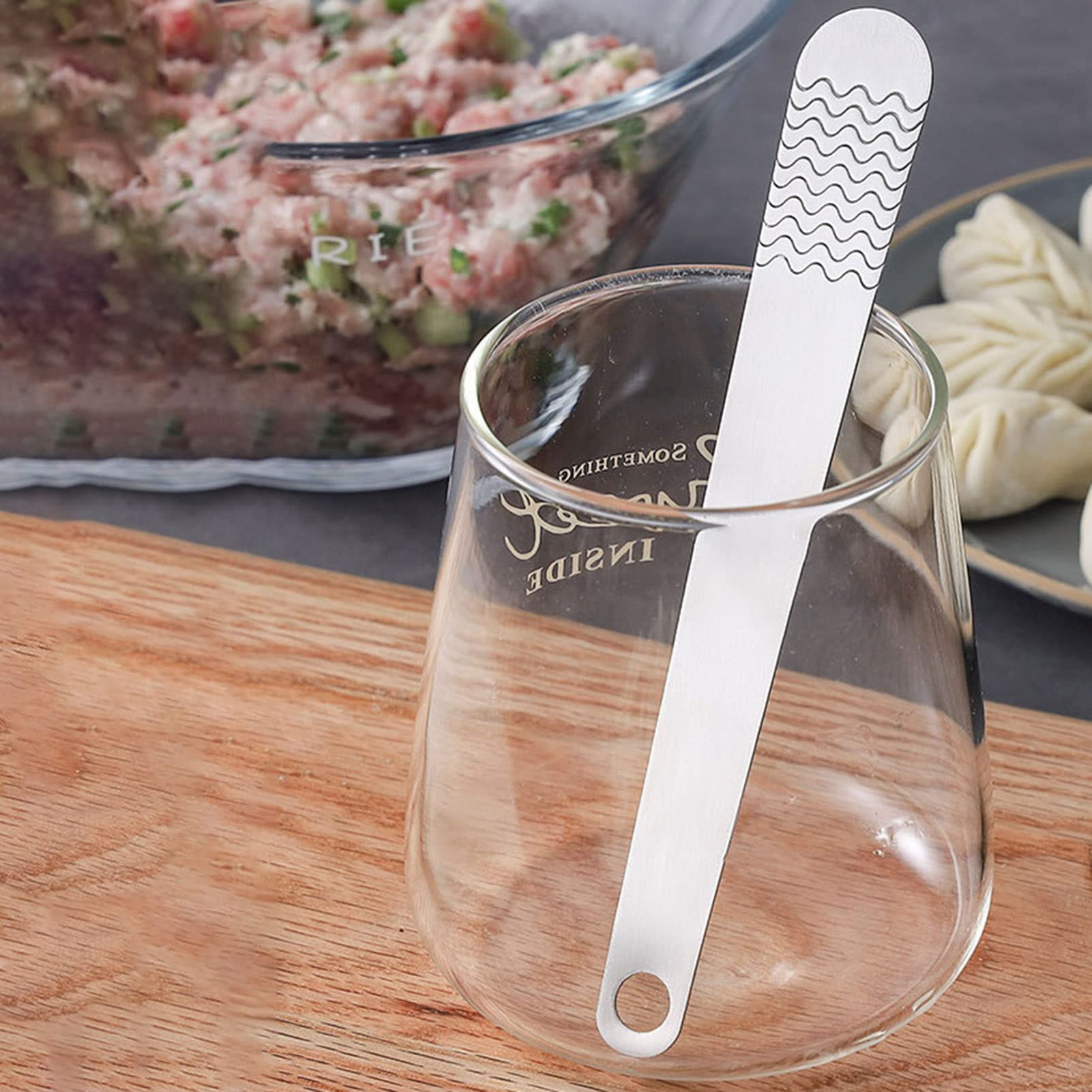 Set 3 Cucchiai Per Ripieno Gnocchi In Acciaio Inox 304, Antiscivolo, Con E Senza Foro, 16 Cm
