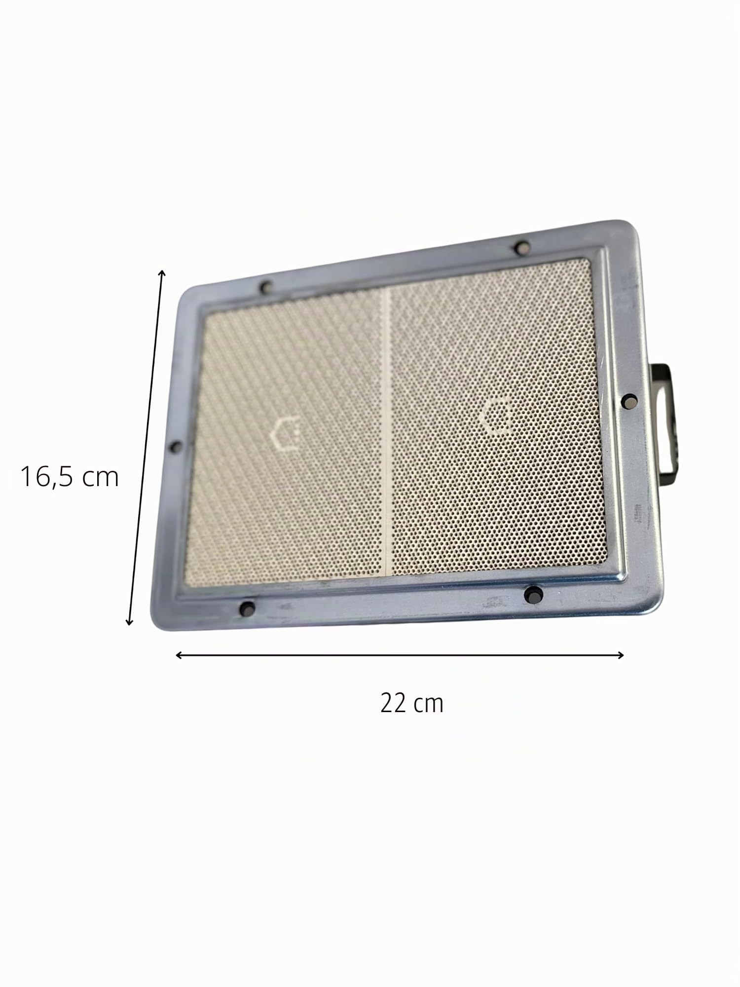 Brûleur radiant infrarouge pour machine à kebab – Compatible GN & GPL – 22 x 16,5 x 7 cm – Pièce de rechange Archway/Gurden/Latek/DBS