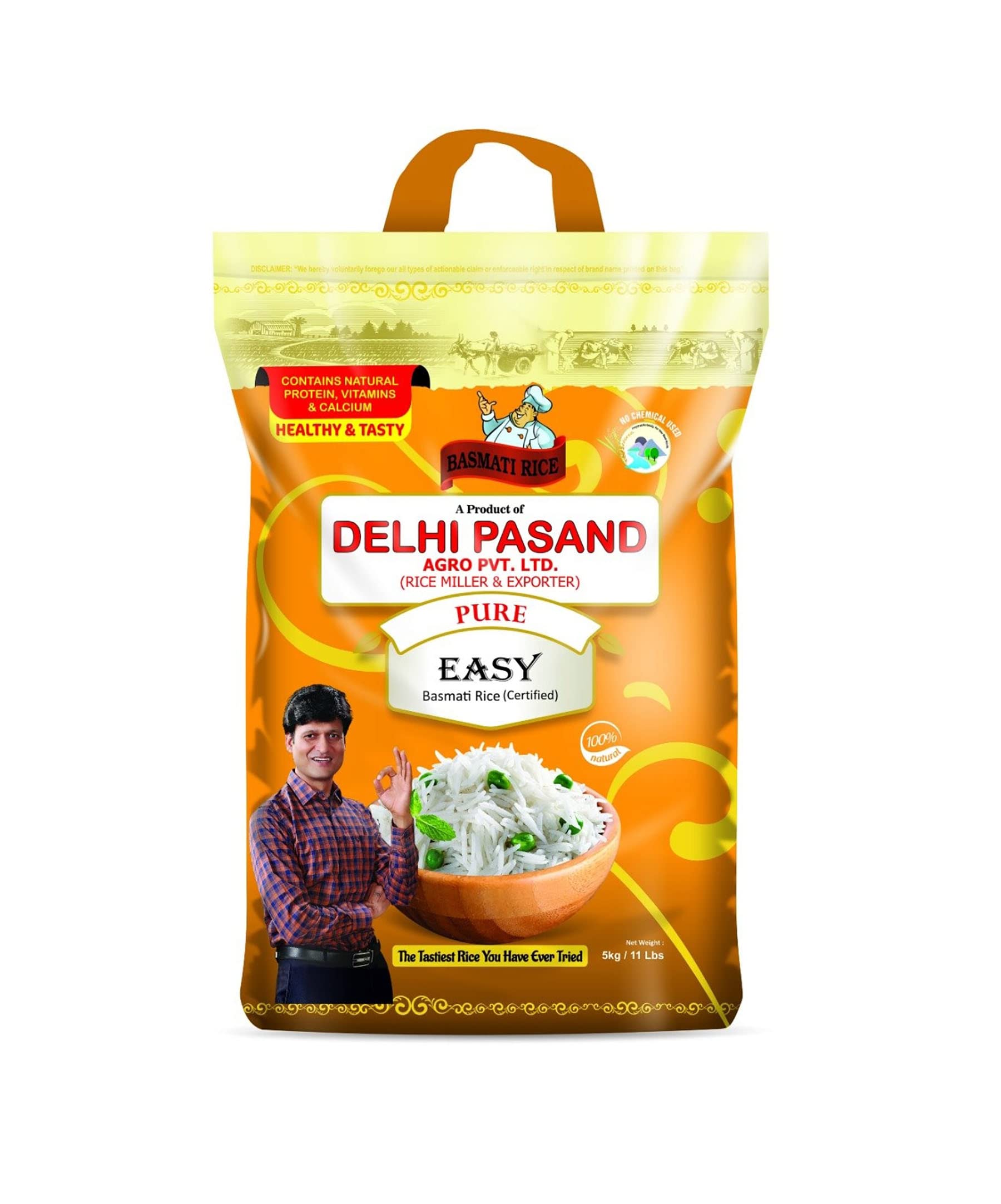Delhi Pasand Easy Basmati Rice | Naturally Aged | Rich Aroma | Gluten Free (5 Kg) (B0BZZ5XP5F) Amazon Price History, Amazon Price Tracker
