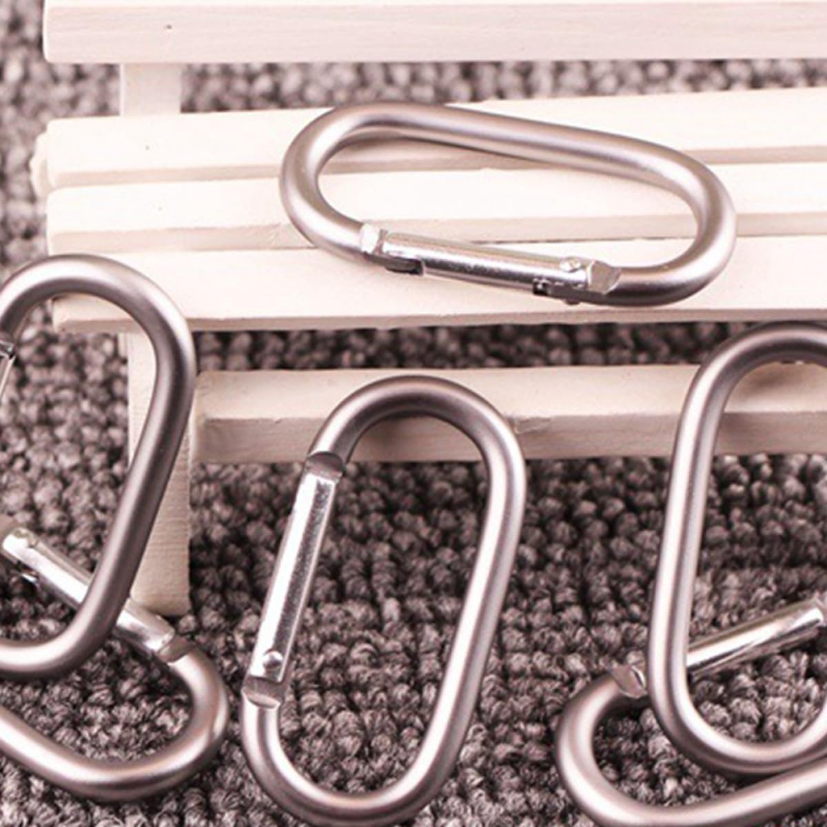 Toyvian Mosquetones Reutilizables De Aluminio para Mochilas Hebillas De para Camping Y Senderismo Clips De Y Accesorios De Almacenamiento