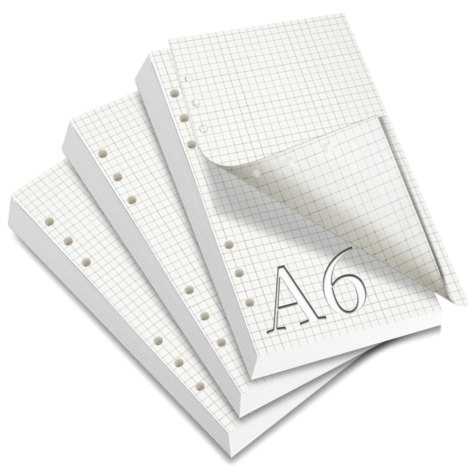 A5 A6 dot Geschäfts papier Nachfüllen von 100g/m² Papier, 6-Loch-Beilagen Budget A5 A6 dot Geschäfts papier Nachfüllen von 100g/m² Papier, 6-Loch-Beilagen Budget