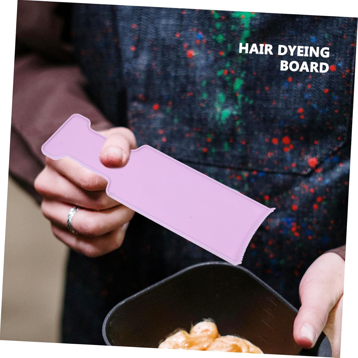 Hair Dye Bowls ，Hair Mixing Bowl ，3pcs Highlighting Board Professional for Tinting Includes Boards for Home Salon Use