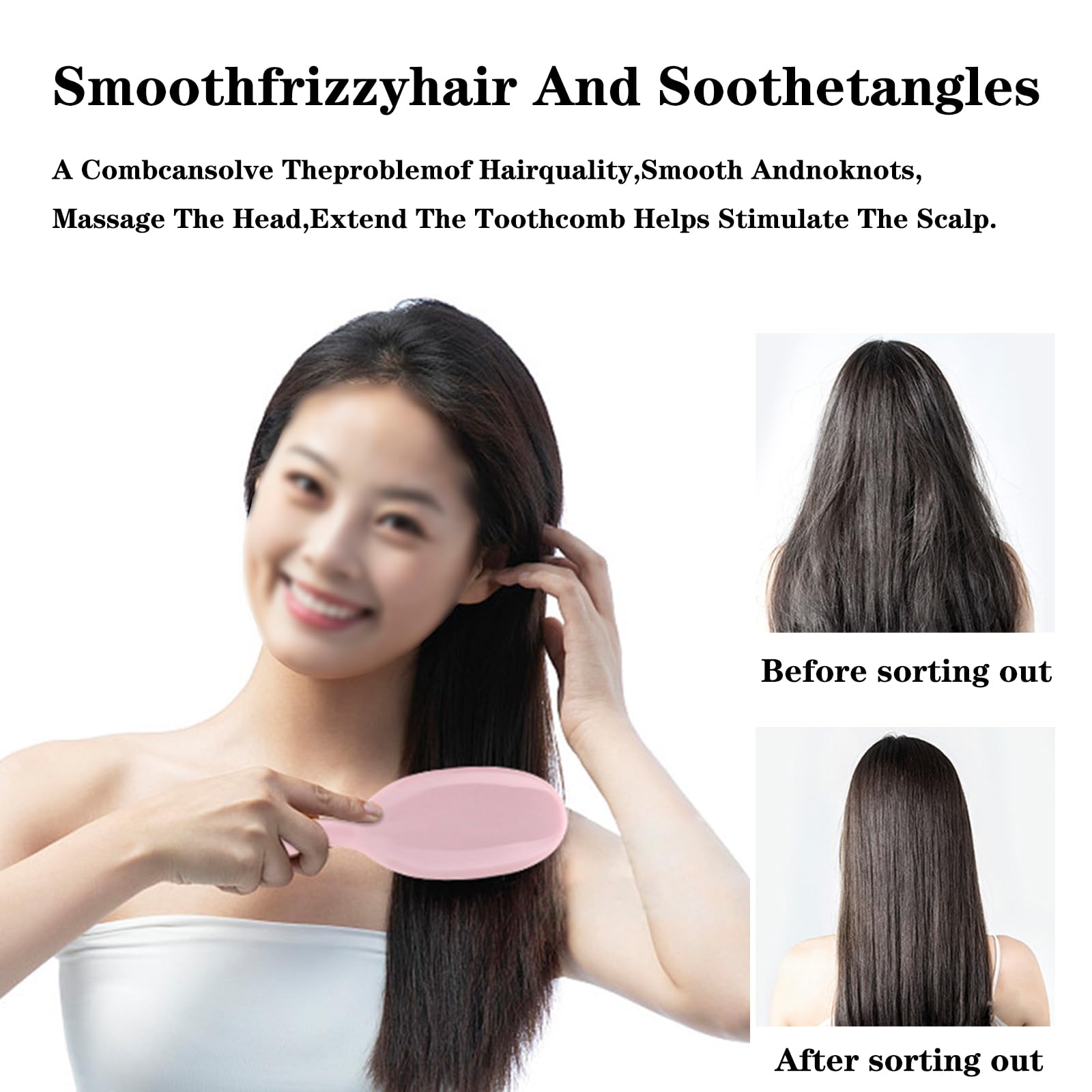 2 Pcs Hair Extension Brush Boar Bristle Hair Brush Used To Reduce Breakage And Knotting, Soften, Comb And Straighten Hair - Image 4