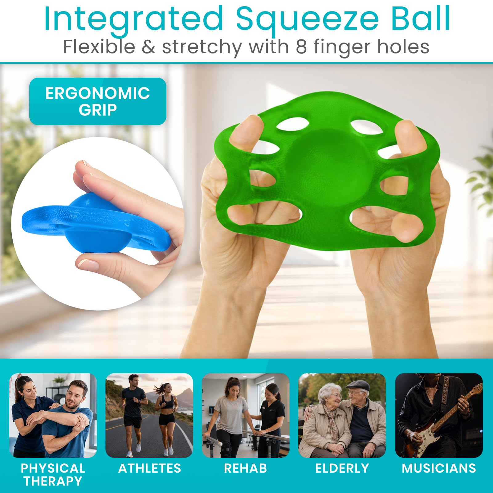 Vive Finger Exerciser Strengthener (3 Pack) - Hand Therapy Equipment — Amazon image 5