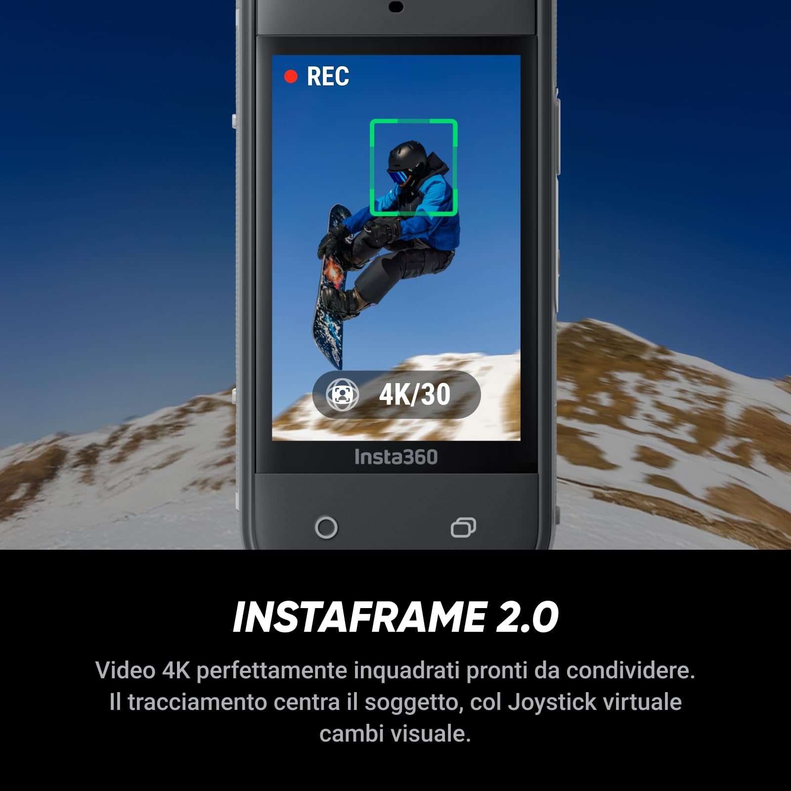 Insta360 X5 Bianco Satinato - Camera Impermeabile 8K 360º, Superba in Bassa Luce, Selfie Stick Invisibile, Obiettivi Sostituibili, Autonomia 3 ore, Cover Antivento, Stabilizzazione