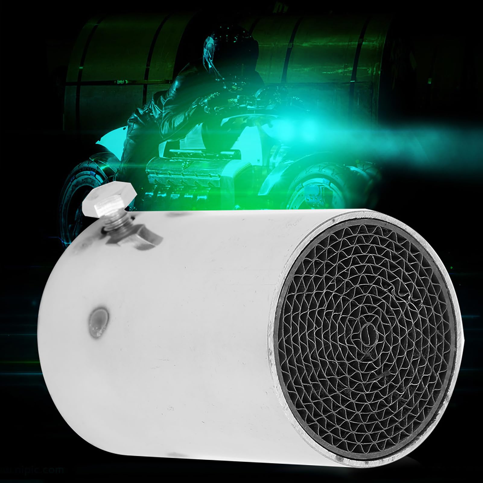51mm DB Killer tubo di scarico, eliminatore di inserto silenziatore silenziatore tubo di scarico moto in acciaio inox universale(3)