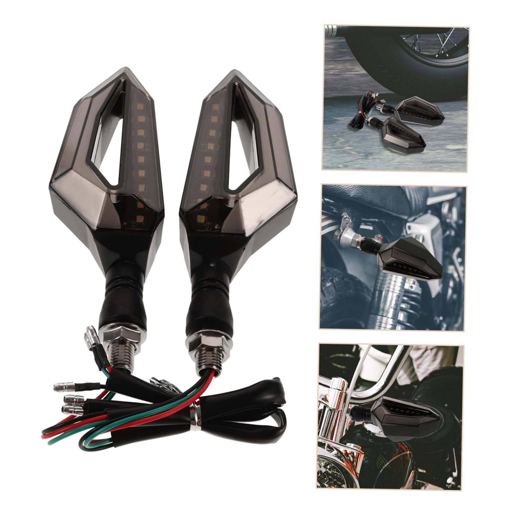 Zestaw 2 diod LED do motocykli o wysokiej jasności zapewnia zwiększoną widoczność i łatwą instalację. Nadaje się do motocykli Yamaha i innych.