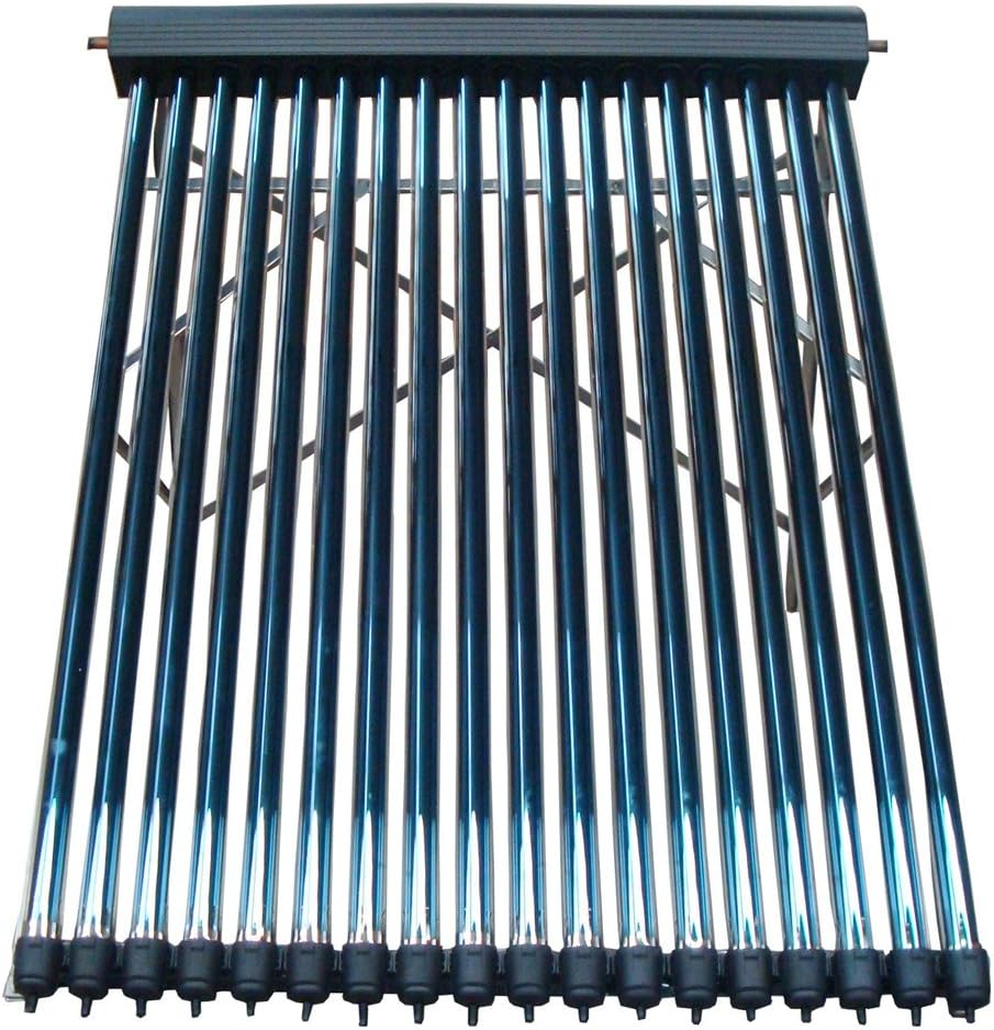Bleaclean 20 Tube Solar Water Heater Collector Stainless Steel Frame Evacuated Vacuum Tubes Colar Black