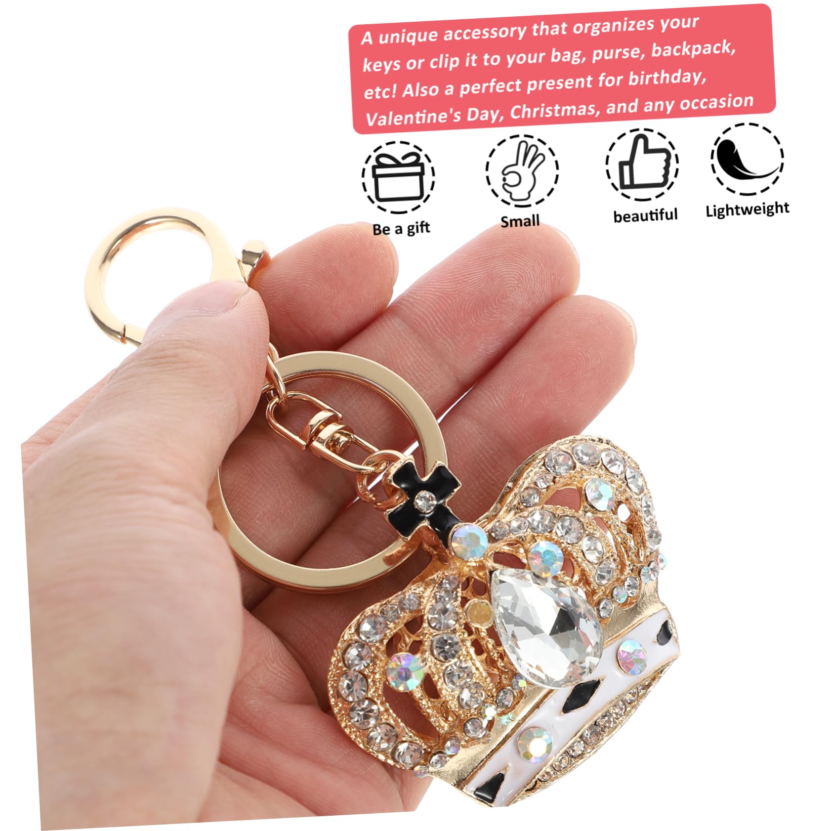 Alipis Portachiavi Forma Ciondolo Decorativo per Borse e Accessori per Aggiungere e Vita Quotidiana