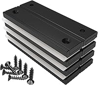 Vista 1 de Magnetpro Imanes Rectangulares Fuerza de 80 LBS Tamaño 2.36" x 0.53" x 0.20" Revestimiento Epoxi Negro Resistente al Óxido, Adecuado para Áreas al