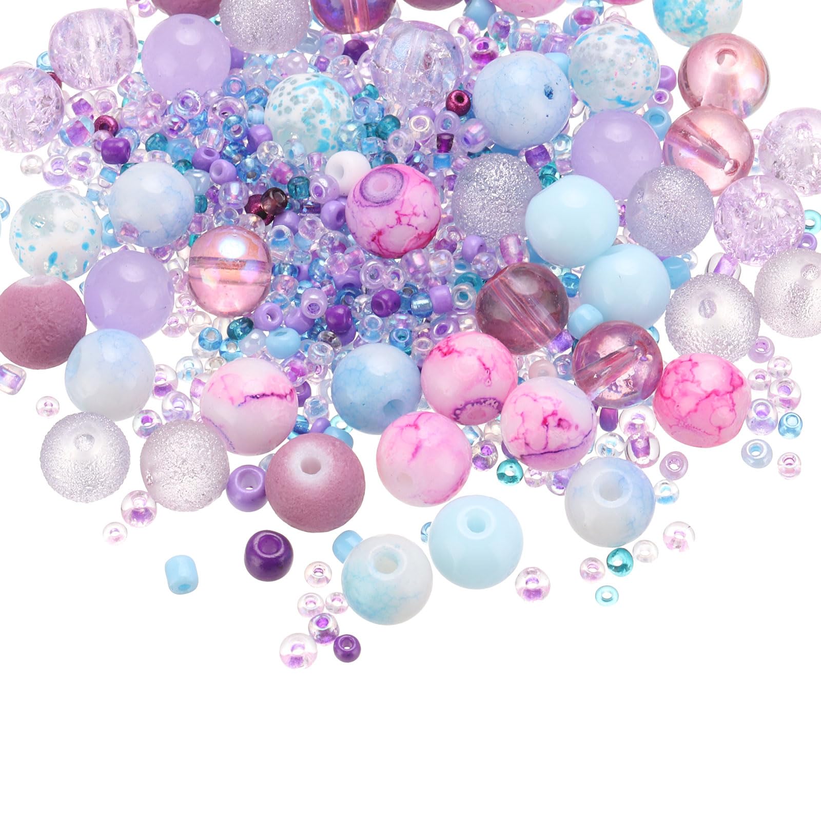 PATIKIL 2-8mm Assorted Glass Resin Beads