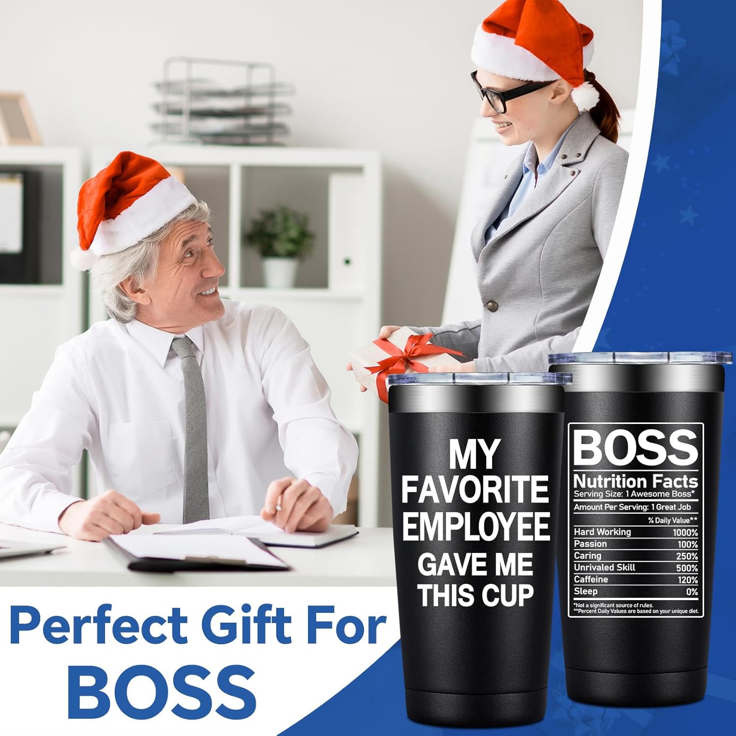 BIRGILT My Favorite Employee Gave Me This Cup - Funny Boss Gifts from Employee - Bosses Day Gifts for Men, Women - Birthday Christmas Appreciation Gift for Supervisor, Leader, Employer - 20oz Tumbler - Image 3
