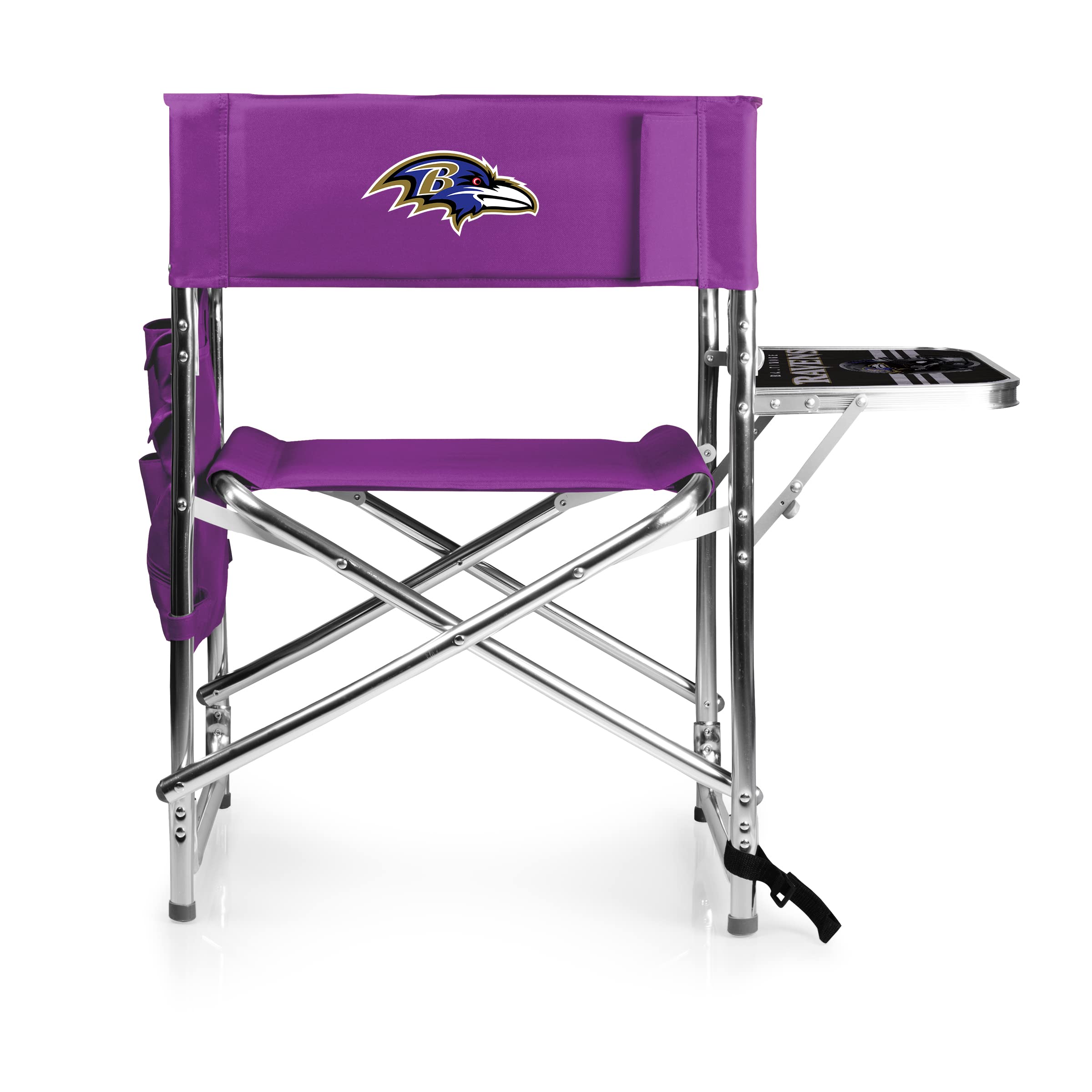 Picnic TIME NFL Unisex-Adult NFL Sports Chair with Side Table, Beach Chair, Camp Chair for Adults