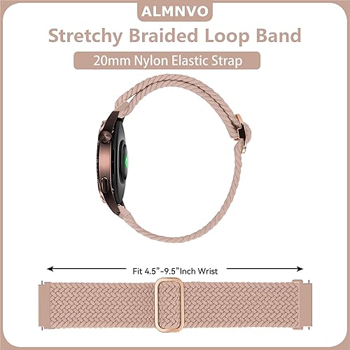 Miniatura 3 de Correa de nailon de 0.787 in para Samsung Galaxy Watch 7654FE 1.575 in 1.732 inactive 25 Pro 1.772 in4 Classic 1.654 in 1.811 inGalaxy 6 Classic