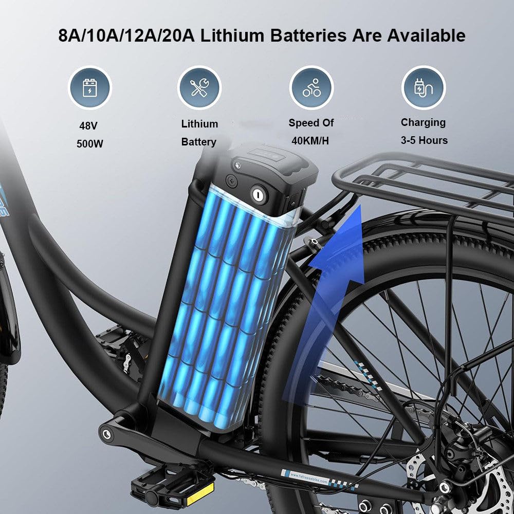 Triciclo elettrico for adulti in acciaio ad alto tenore di carbonio
