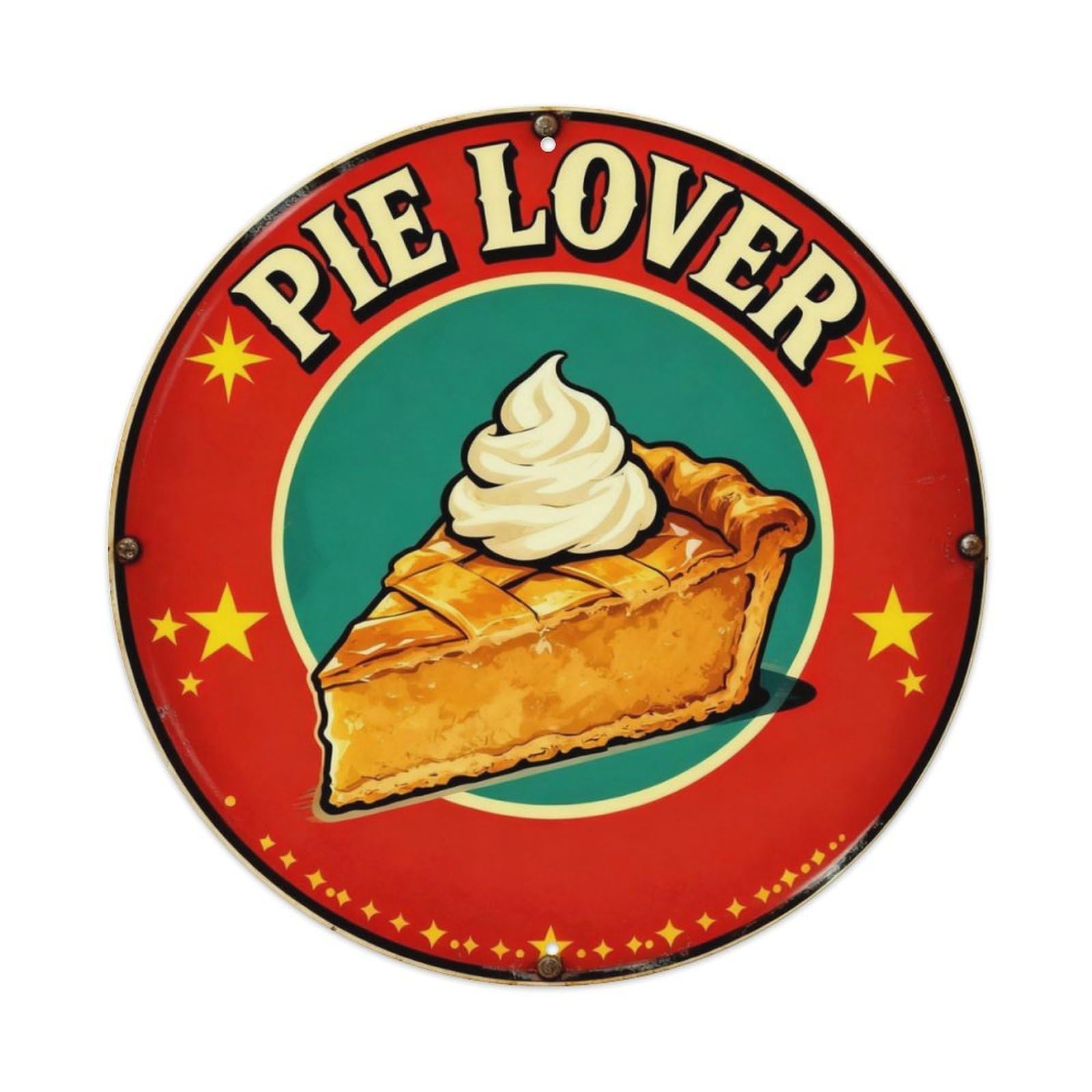 Pie Lover Bakery Sign Metal Tin Sign Plaque