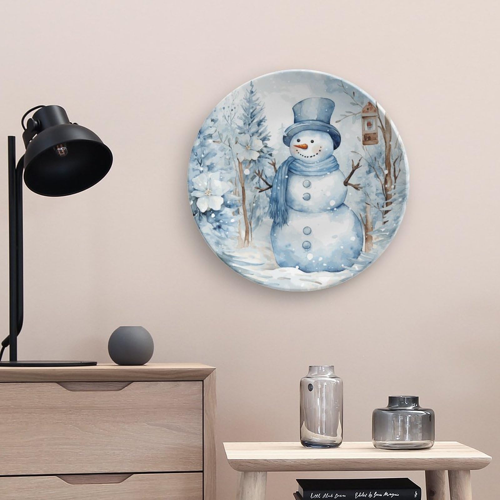 Amazon.com: Christmas Decorative Plates for Home Party, Cute
