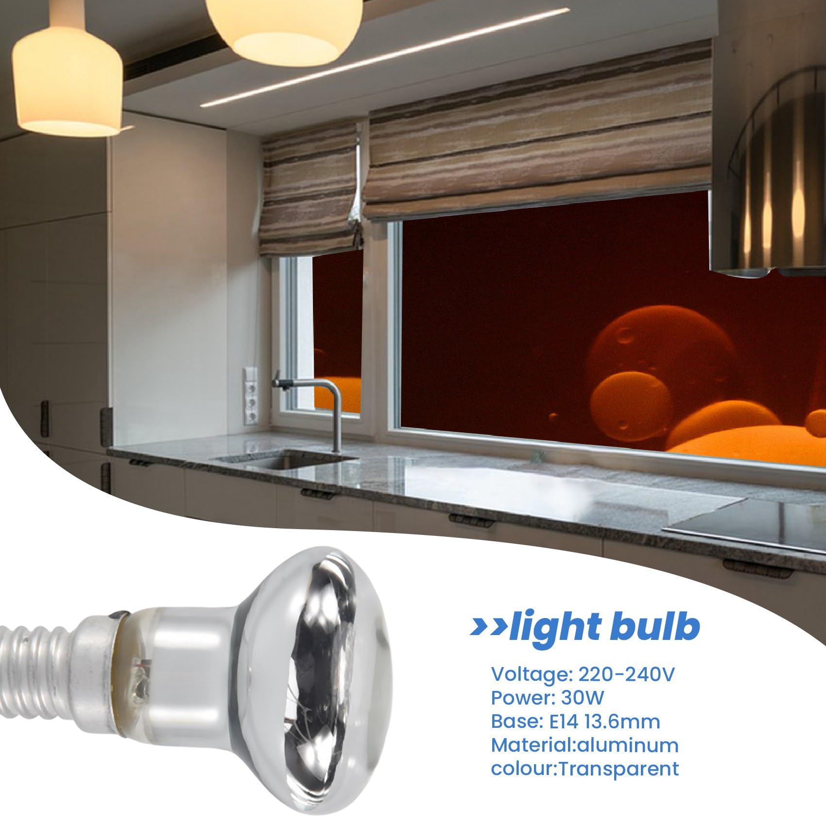 Lampadina Lava Sostitutiva E14 R39 30W - Riflettore Trasparente Per Lampade Lava | 1 Pezzo - Foto 7