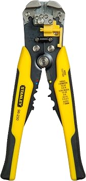 STANLEY FATMAX Automatic Wire Stripper, Strips 10-22 AWG Wire with Spring Loaded Handles, Comfortable Grip annd Adjustable Wire Stop