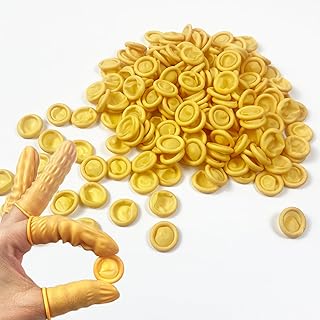 Finger Cots, Finger Covers Finger Protectors Fingertips Protector Disposable Large Finger Gloves (Approx.200PCS)