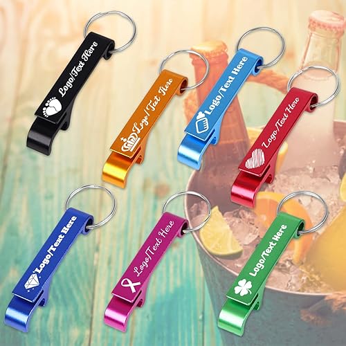 Miniatura 4 de 30 abridores de botellas personalizados, abridor de botellas de cerveza de aluminio personalizado con textologotipo, abrebotellas personalizados,