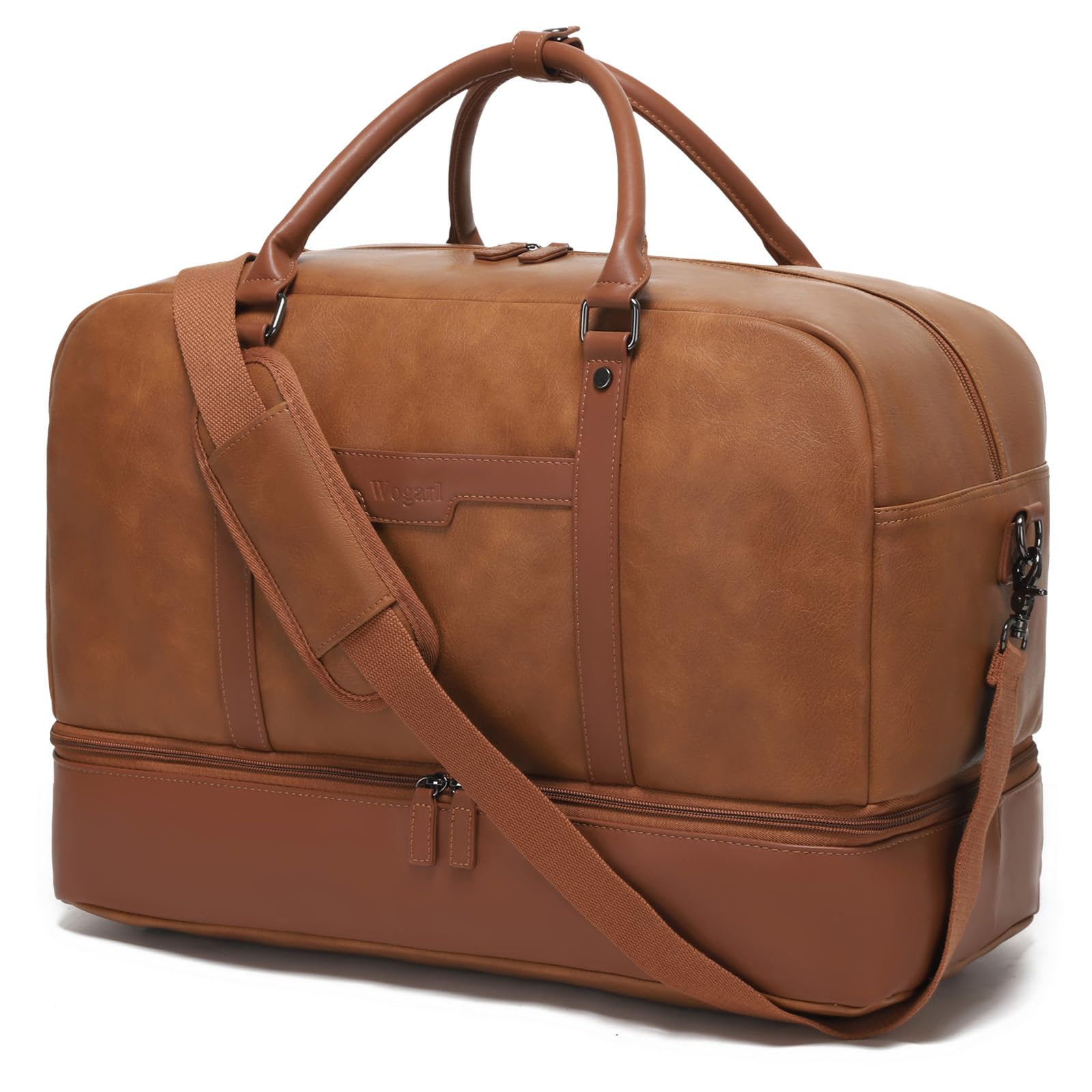 Wogarl Weekender Bags for Women Large Overnight Bag Weekend Travel Duffel Bag Carry on Shoulder with Shoe Compartment