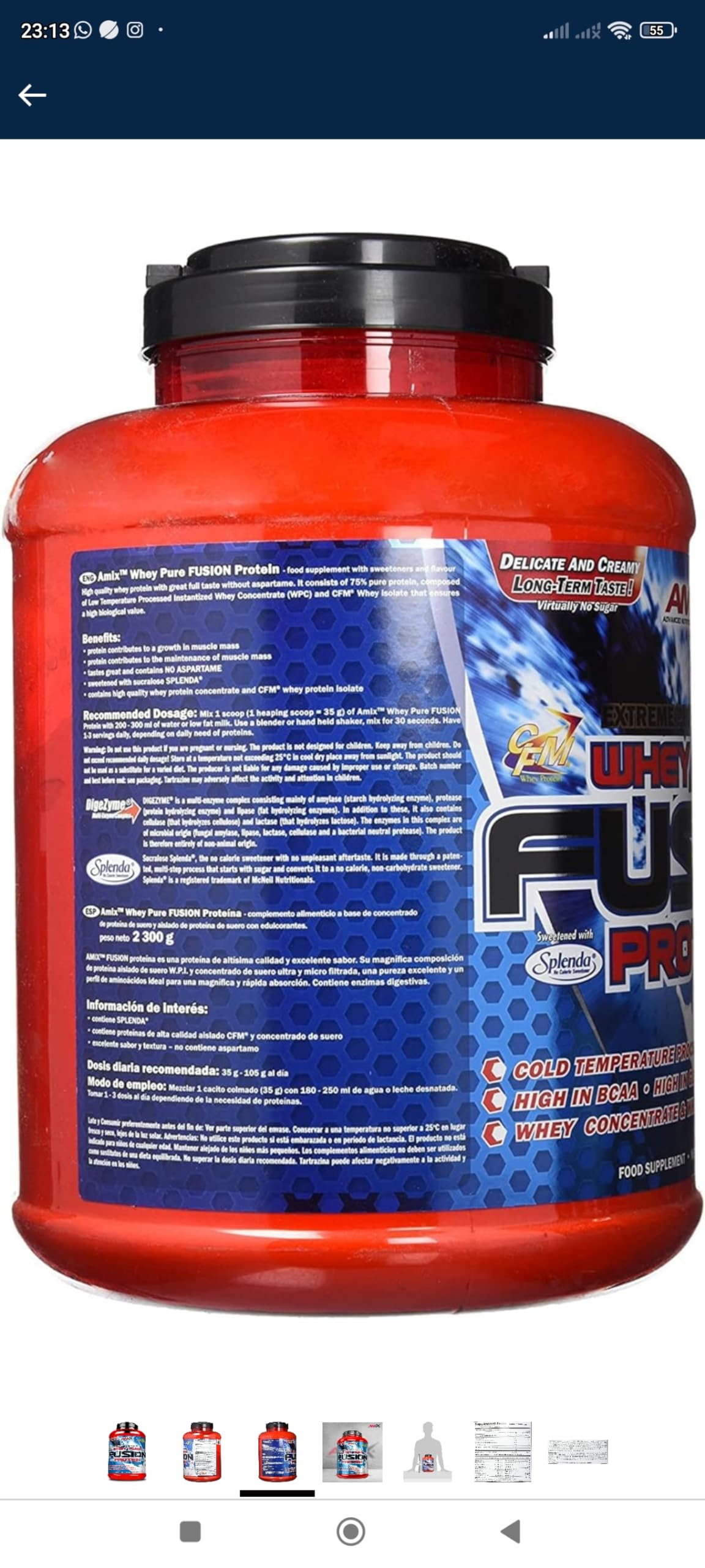 WHEY PURE FUSION 2,3 KG Chocolate