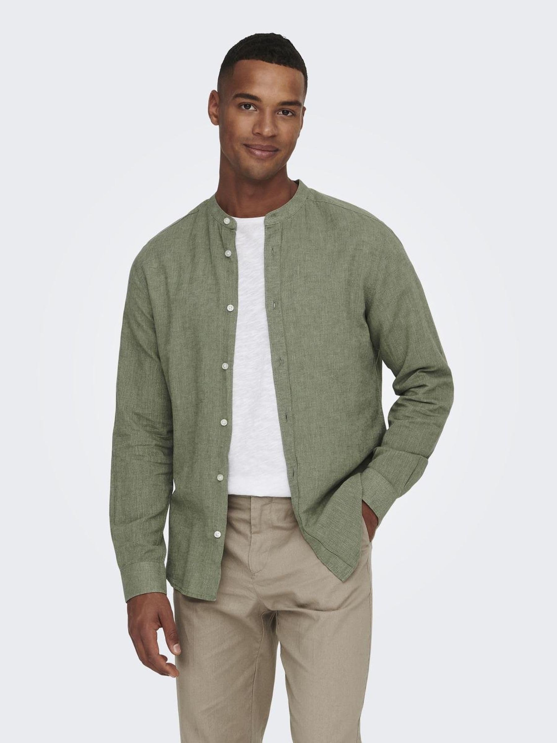 Only & Sons Herren Freizeit Hemd ONSCAIDEN SOLID - Slim Fit XS S M L XL XXL – Bild 3