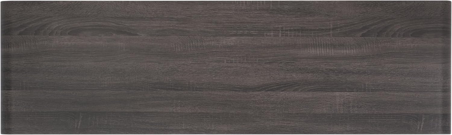 SAFAVIEH Narine TV Stand for up to 65" Flatscreen – Distressed Black, 4 Doors with Interior Storage, 2 Open Shelves, Sideboard Entertainment Media Console Cabinet (MED9620E)