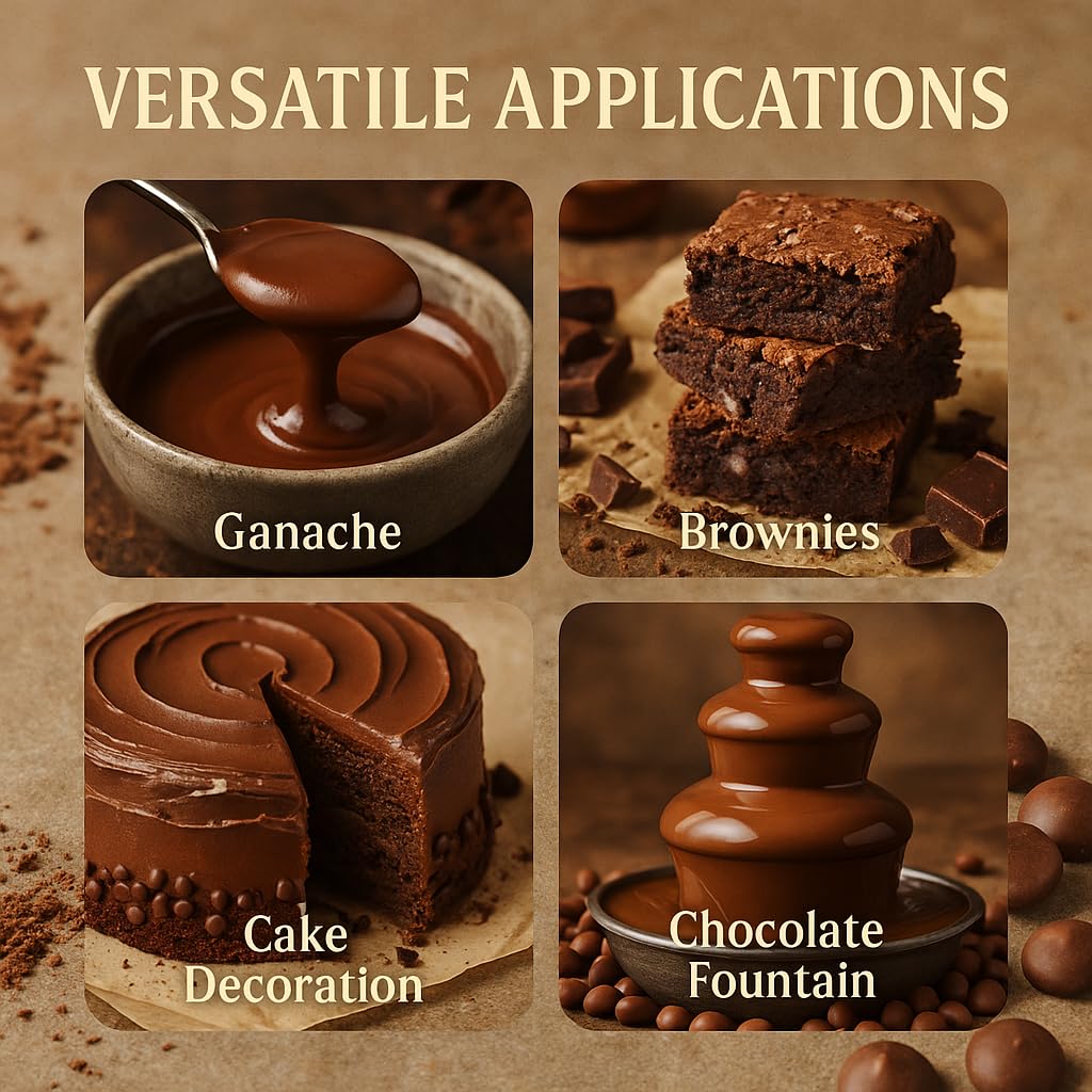 GiDeli Belgische Schokolade 10kg im Eimer - Pralinen Chips, Schokodrops - Vollmilch-Kuvertüre - Perfekt für Schokofondue, Backen, schokobrunnen, Desserts & Glasuren