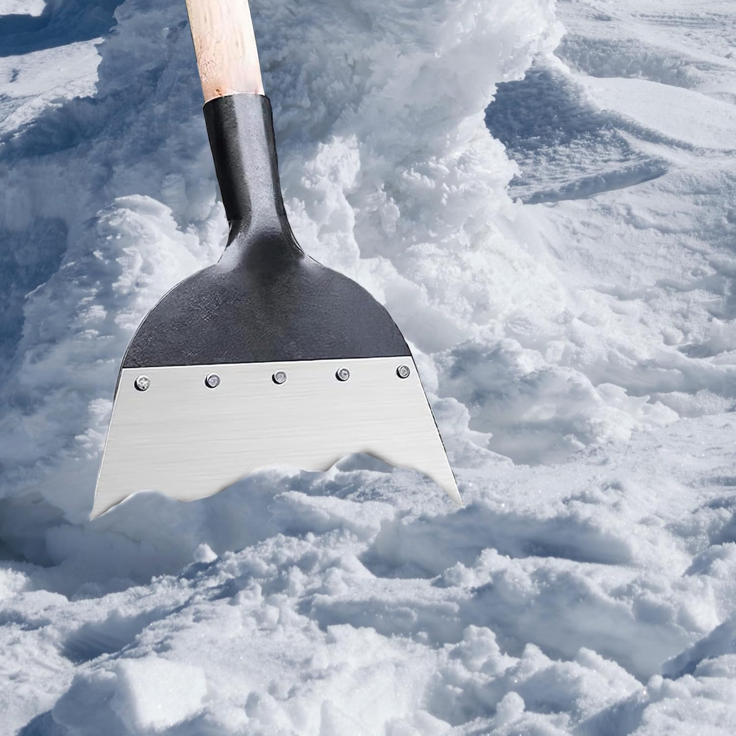 Pala da Giardino Multifunzionale,Pala di Pulizia Multifunzionale,Adatto per Diserbo, Spalatura Neve, Pulizia, Pulizia Agricola, Diserbo, Concimazione, Rivoltamento del Terreno (21cm)