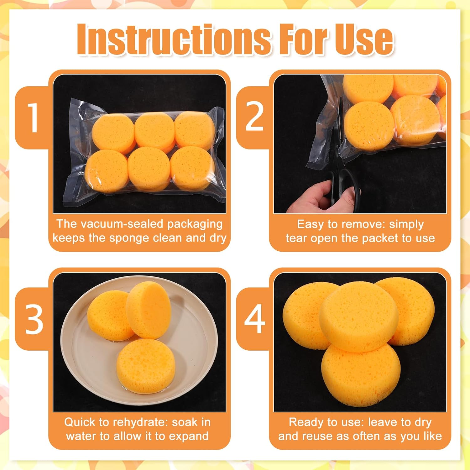 12 Pcs Pottery Sponges, 2.75 inch Round Elastic Clay Sponge | Heavy Duty Soft Sponge Art Sponges for Ceramics Polishing, Art Painting, Crafts Cleaning, Leather Care Car Waxing