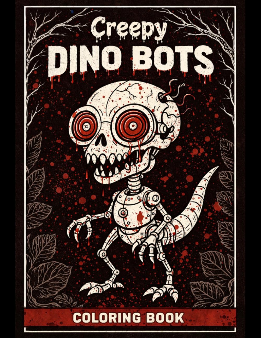 Creepy Dino Bots Coloring Book Spooky Robot Dinosaurs for Fun and Imaginative Coloring Adventures: Strange Mechanical Dinosaurs, Futuristic Creatures, ... for Kids, Teens, and Creative Relaxation