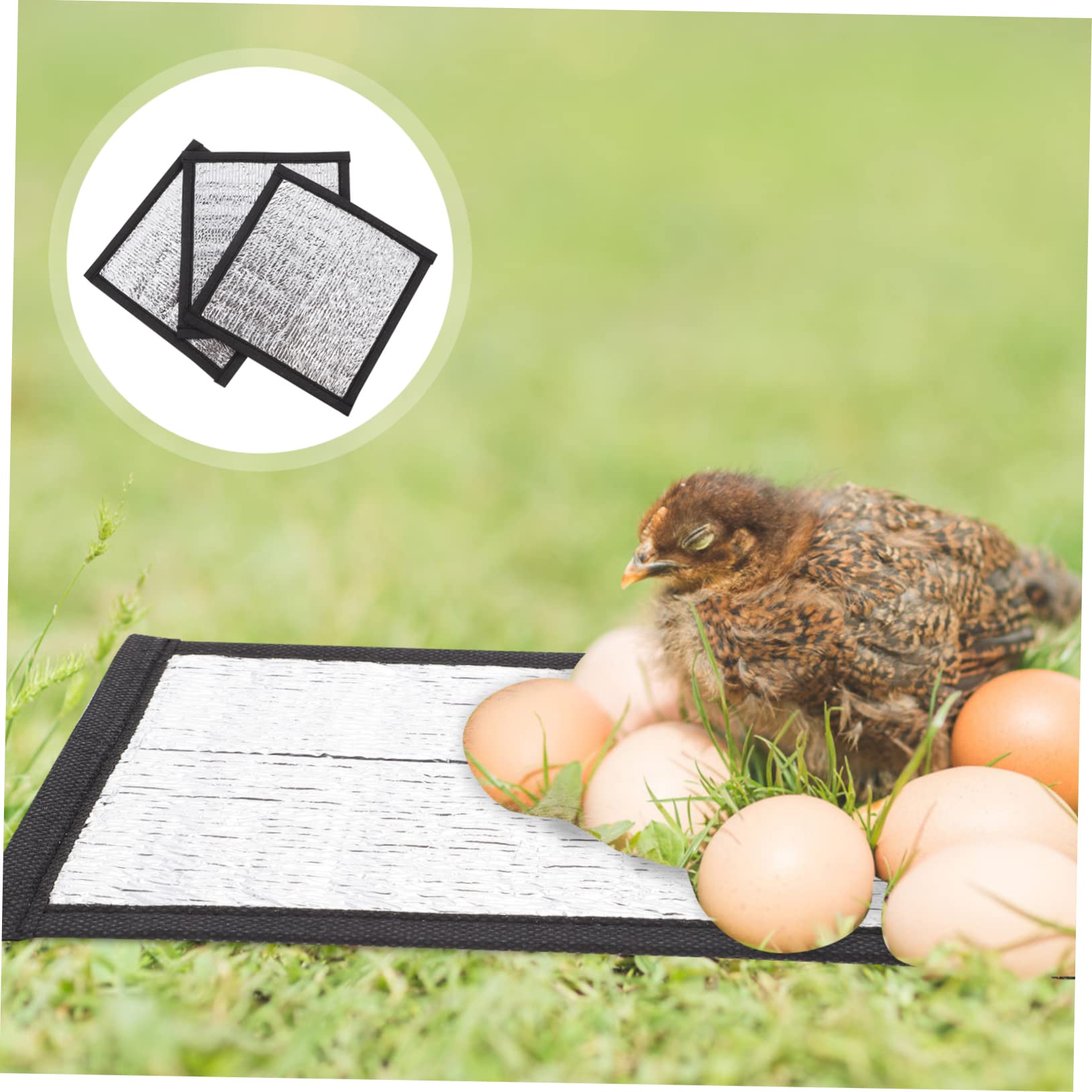 DOITOOL 2sets Heating Mat for Reptiles Pet Insulation Pad Warm Reflective Film for Comfort 3pcs*2