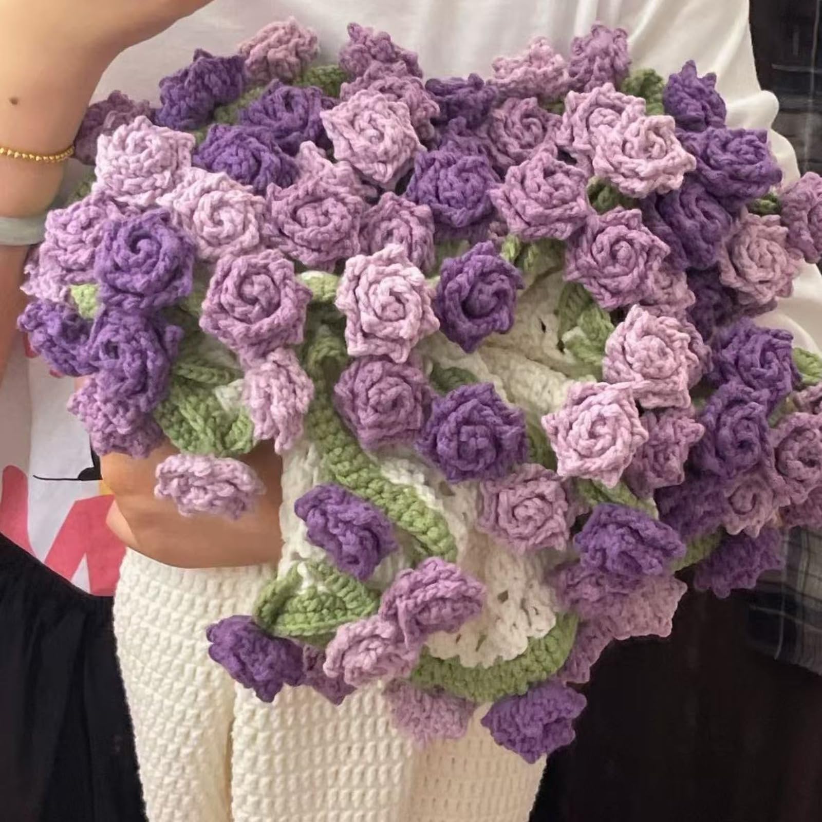 Amazon | 花束になるブランケット かぎ針編みキット フラワーブーケ