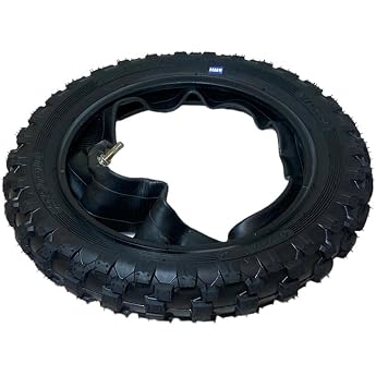 HMParts Tyre 2.50-10 Cross Profile with Tube Suitable for Dirt Bike, Pit Bike, Mini Cross