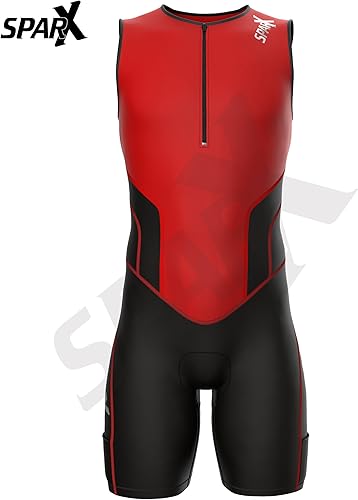 Miniatura 58 de Sparx X - Traje de triatlón para hombre, de carreras, para ciclismo, ciclismo, natación, correr