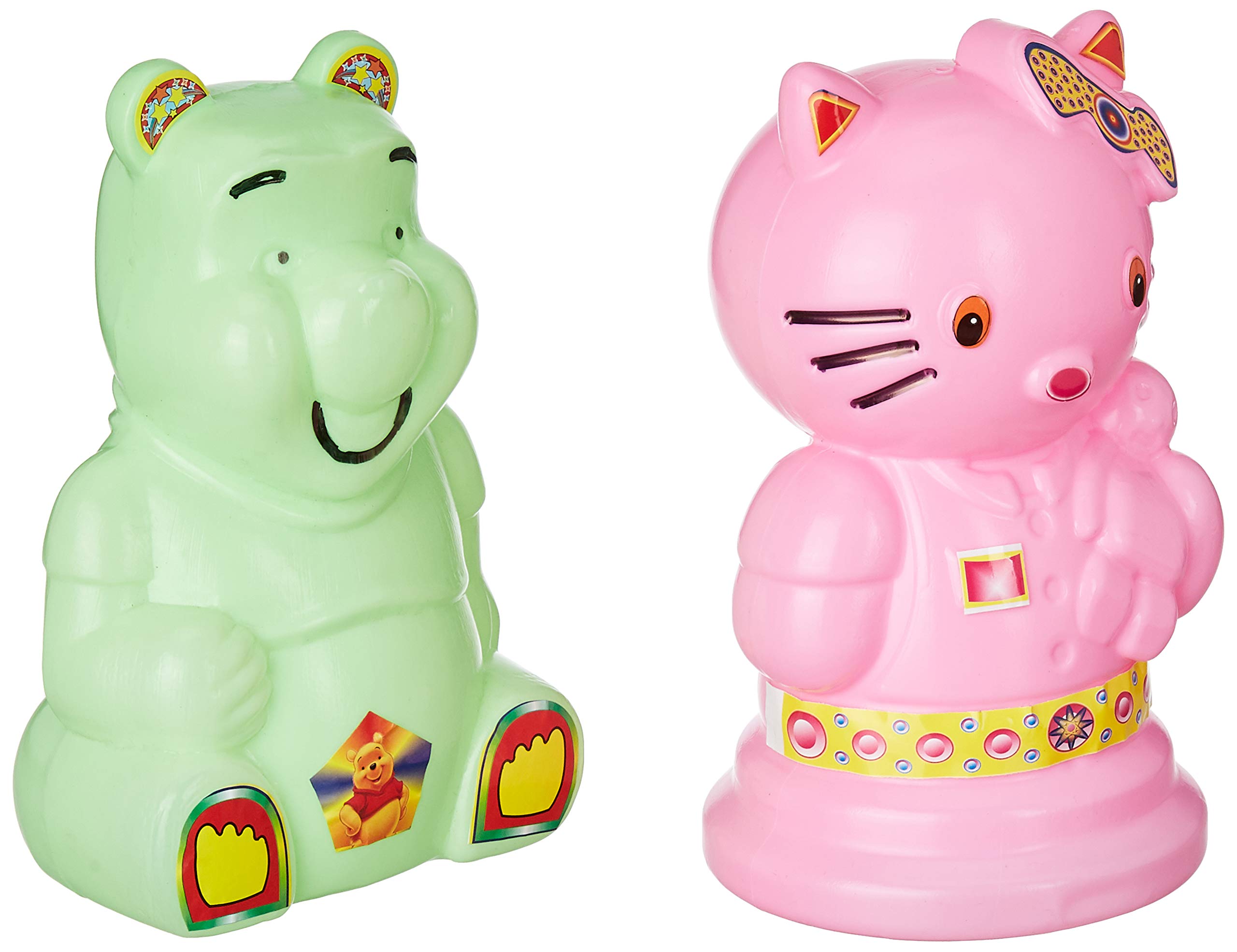 Negi Piggy Bank/Money Bank Made of Plastic, Combo of Cat+Bear Shape for Boys, Girls and Adults(Colour May Vary)(Pack of 2), Classic (B08LH9HJ1S) Amazon Price History, Amazon Price Tracker