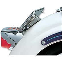 Kuryakyn 9165 Motorcycle Accent Accessory Universal Laydown License Plate Holder for Harley-Davidson Motorcycles and Custom Applications, Chrome