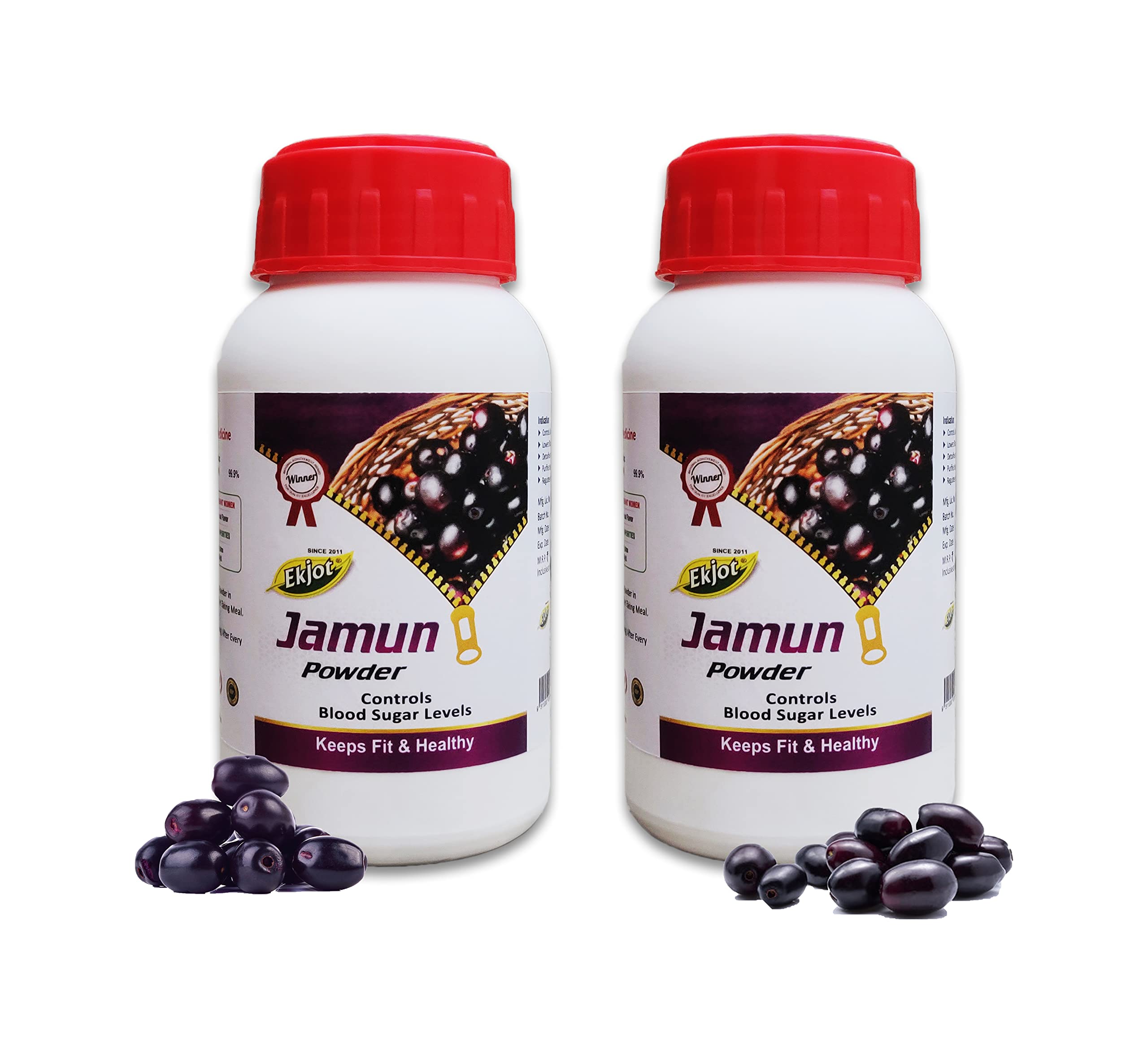 EKJOT HERBALS Ayurvedic Jamun Seed Powder (Pack of 2)