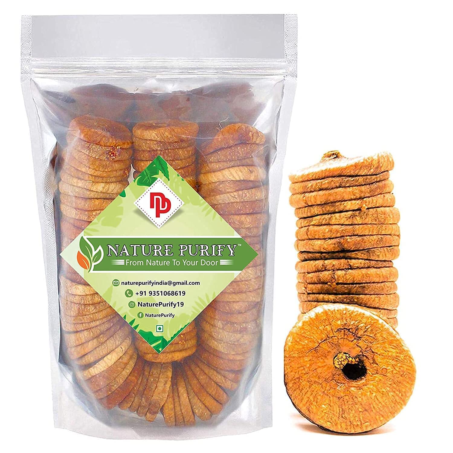 Nature Purify Premium Dried Afghani Anjeer | Dried Figs Ajnir | Rich source of Fibre Calcium & Iron | Low in calories and Fat Free Anjeer Dried 500 Gram (B0B5NFNCV9) Amazon Price History, Amazon Price Tracker