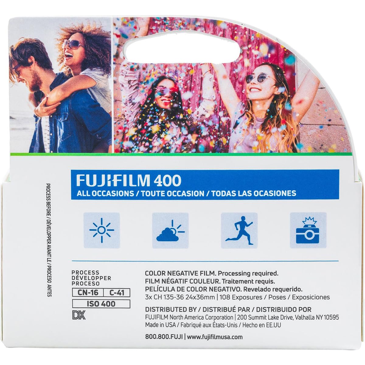 Amazon.com : Fujifilm 35mm Color Negative Roll Film, 400 ISO, 36