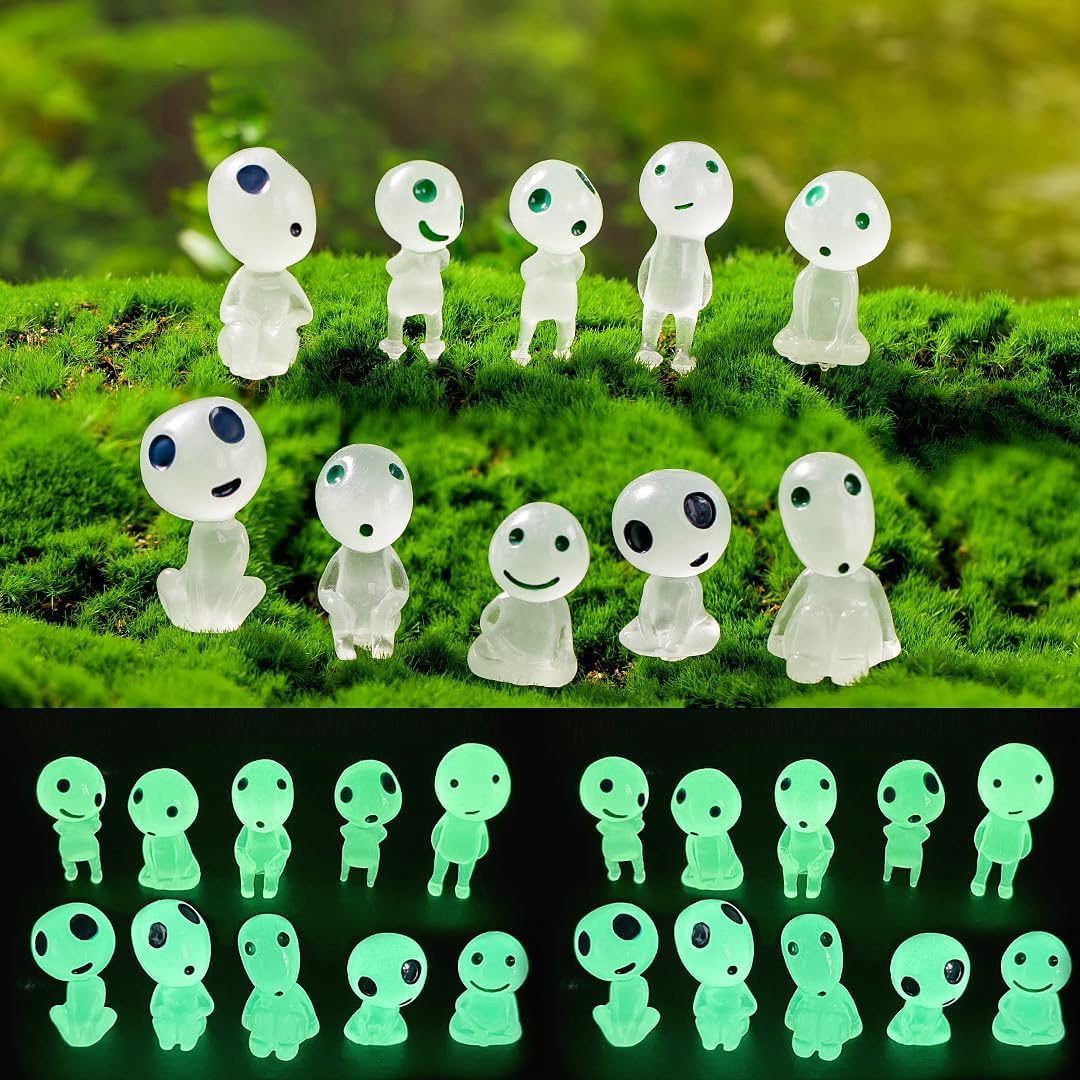 Halloween Figures for Miniature Dollhouse Fairy Garden Accessories Micro Landscape Decorations (Green 20)