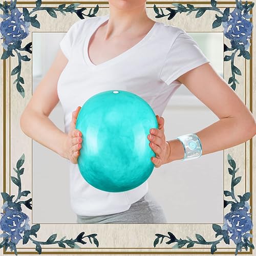 Miniatura 7 de Hungdao 12 piezas de mini pelota de ejercicio de pilates de 9 pulgadas para yoga, aula, entrenamiento, bola de núcleo, bola de barra para