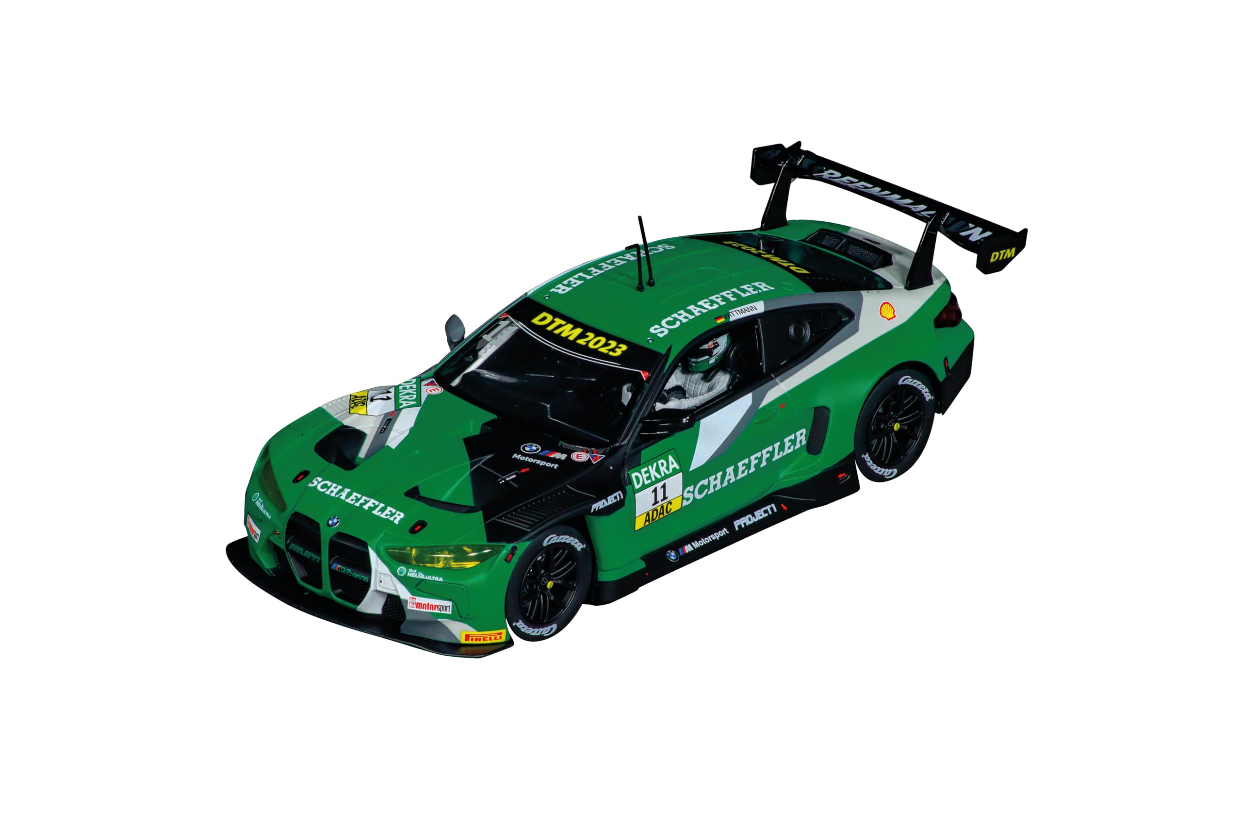 Carrera 20023968 Carrera Digital 124 BMW M4 GT3 „Project 1, No.11” wyścigówka gotowa do jazdy idealna dla dzieci i dorosłych wierna replika w skali 1:24 z oryginalną licencją BMW