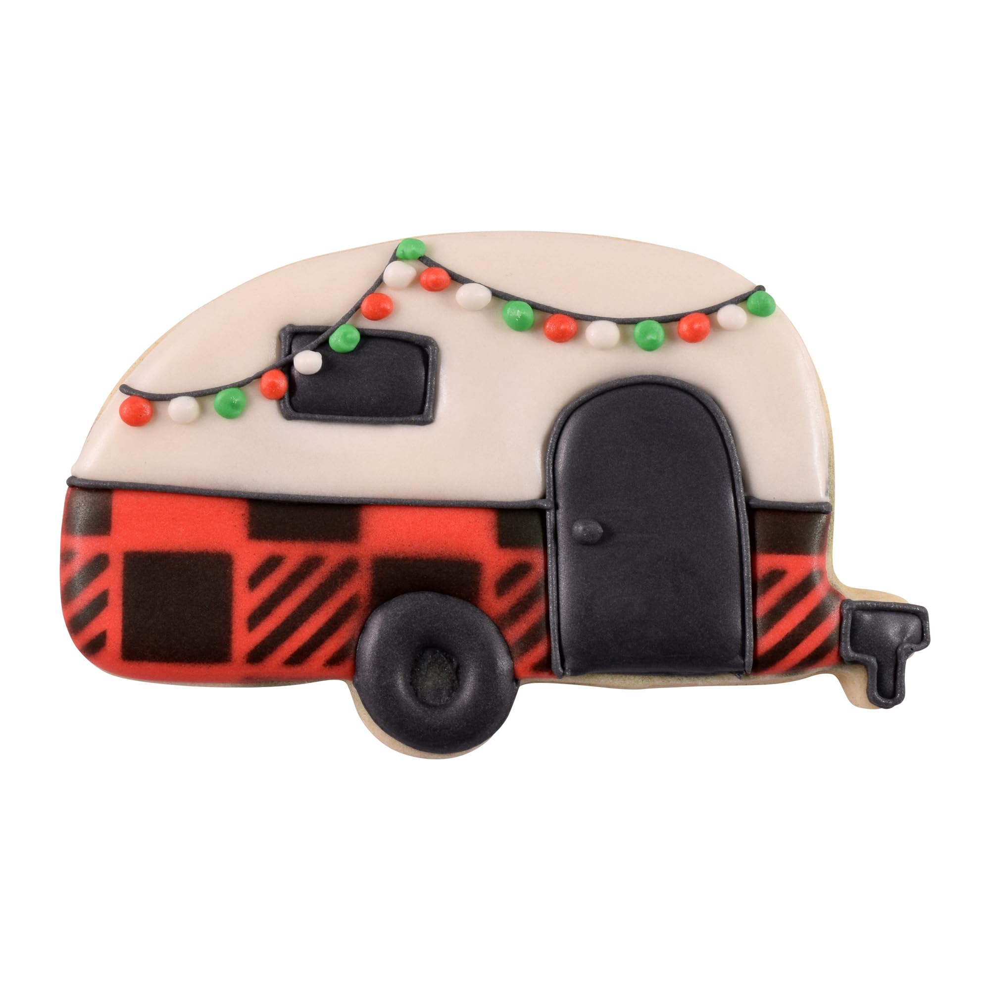 R & M International Cortador de galletas de acero estañado 8001, 9,5 cm, etiqueta de regalo